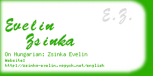 evelin zsinka business card